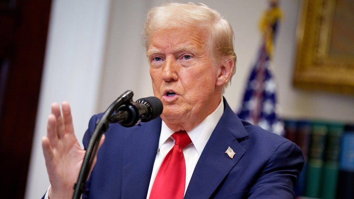 President Trump speaking from the White House