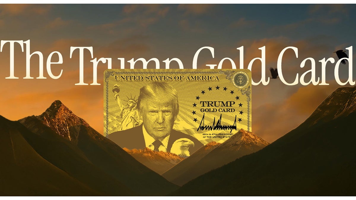 Image of the landing page on Trump's "Gold Card" website