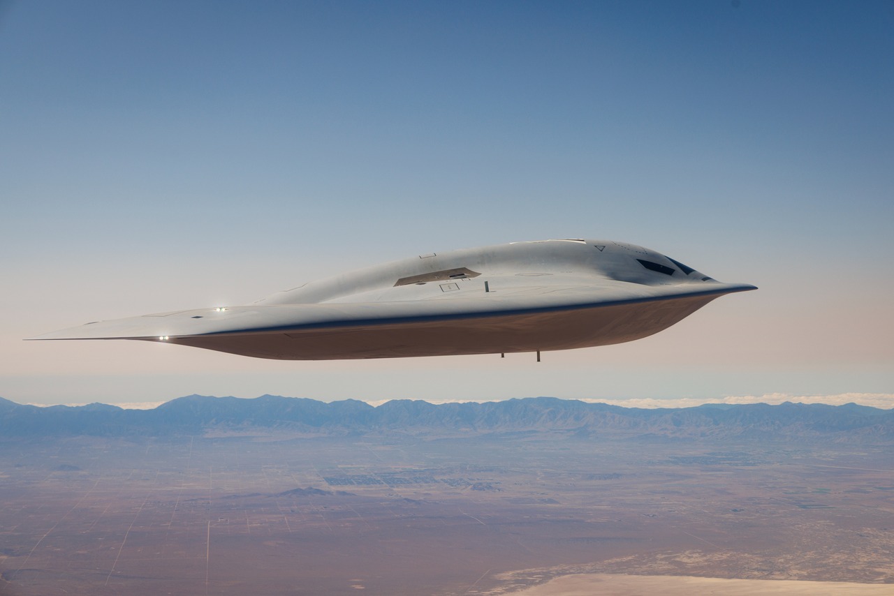 A second B-21 Raider, the nation’s sixth-generation stealth bomber, joins flight testing at Edwards Air Force Base, Calif., Sept. 11, 2025.