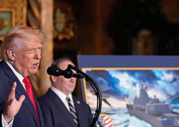 U.S. Building World's Largest Battleships for 'Golden Fleet'