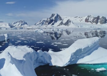 A view of Antarctica.