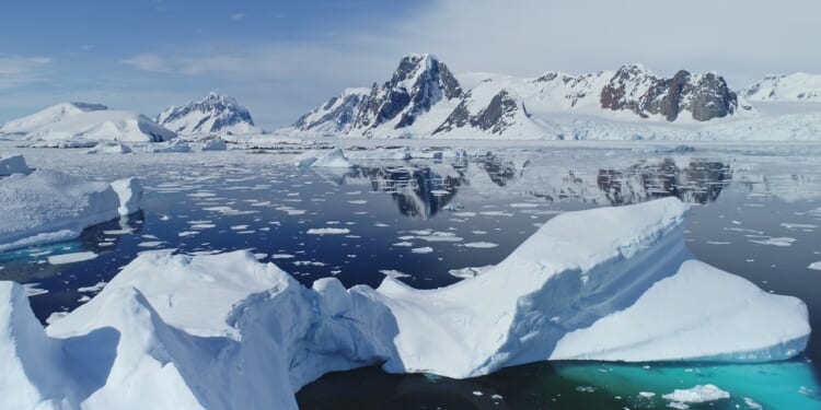 A view of Antarctica.