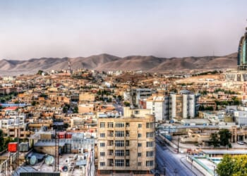 View of Kurdish city in northern Iraq.