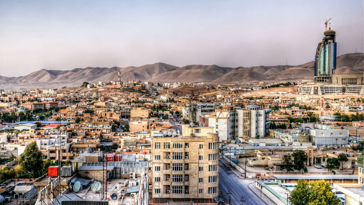View of Kurdish city in northern Iraq.
