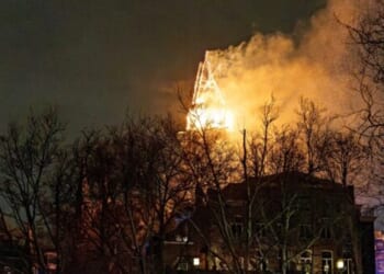 Fire Engulfs Historic Amsterdam Church on New Year's Eve