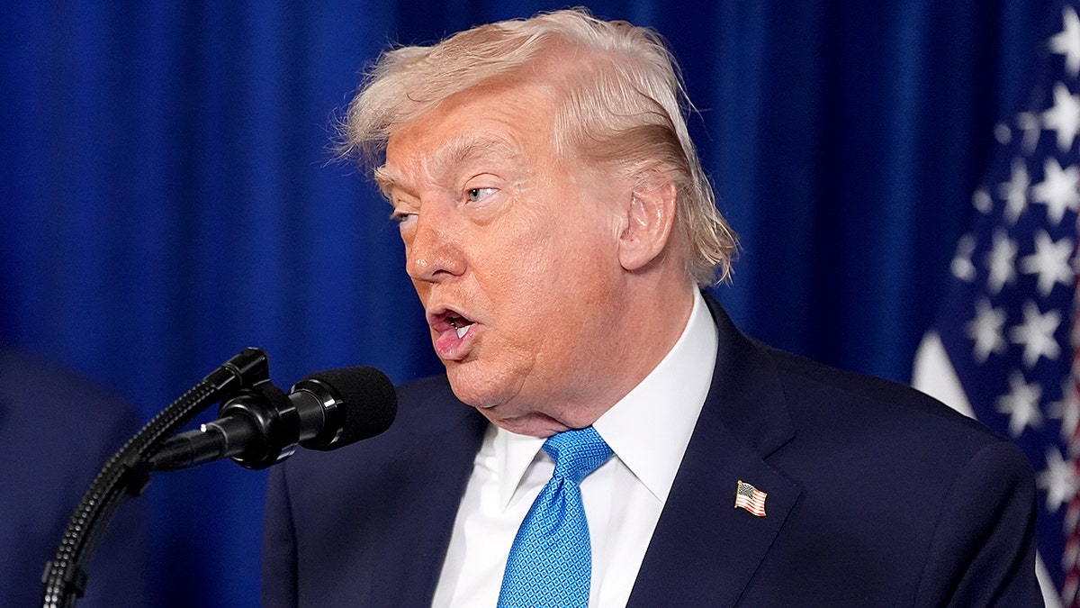 President Donald Trump speaking