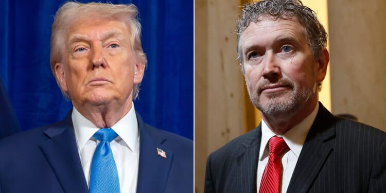 President Donald Trump trashes Rep. Thomas Massie on Truth Social again