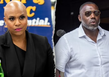 'Squad' lawmaker's ex-con husband swats phone from interviewer trying to question wife