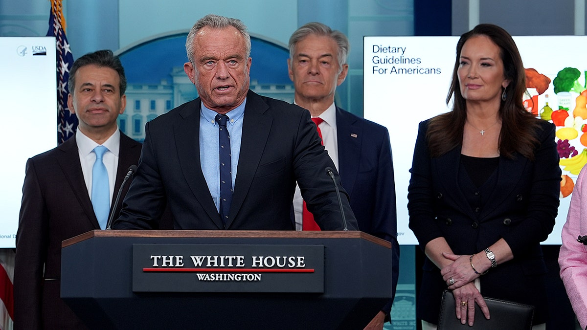 RFK Jr. speaks at a White House briefing on Jan. 7, 2026