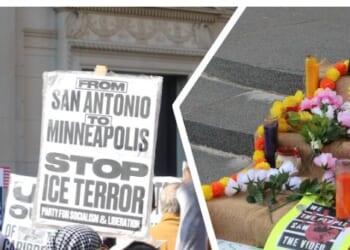 San Antonio Socialists Build Shrine to Woman Shot After Charging ICE Agent with Car