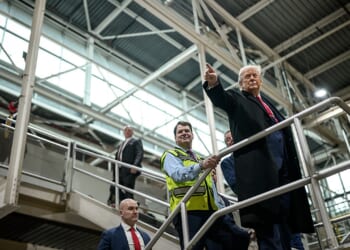 White House defends President Trump after video shows reaction to heckler