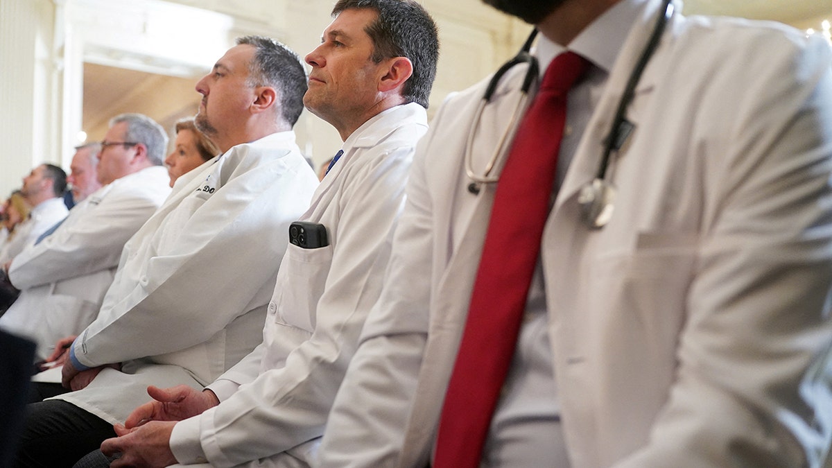 Doctors attend a roundtable on Trump's healthcare proposal