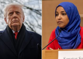 President Donald Trump says Rep Ilhan Omar should be jailed or sent to Somalia