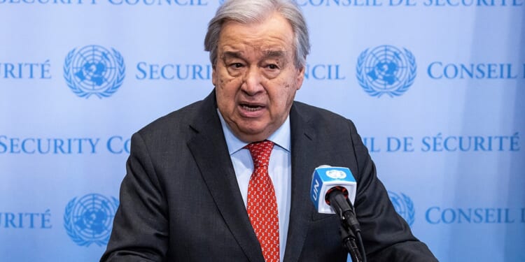 UN Chief Antonio Guterres warns US favors power over international law