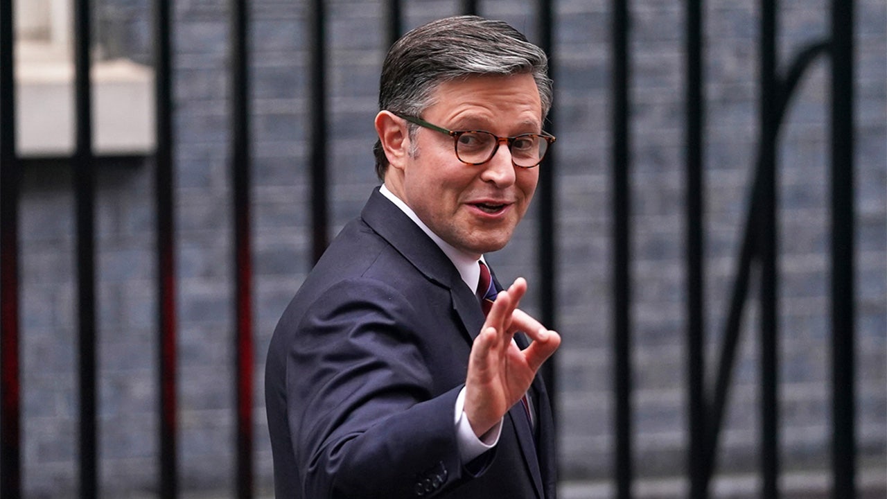 Mike Johnson tells British Parliament he came to ‘calm the waters’