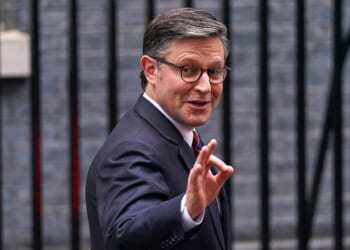 Mike Johnson tells British Parliament he came to ‘calm the waters’