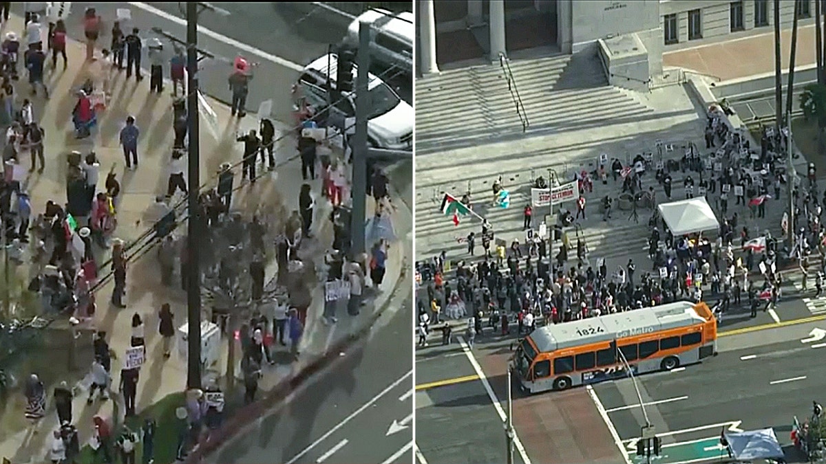 mass walkout in public streets