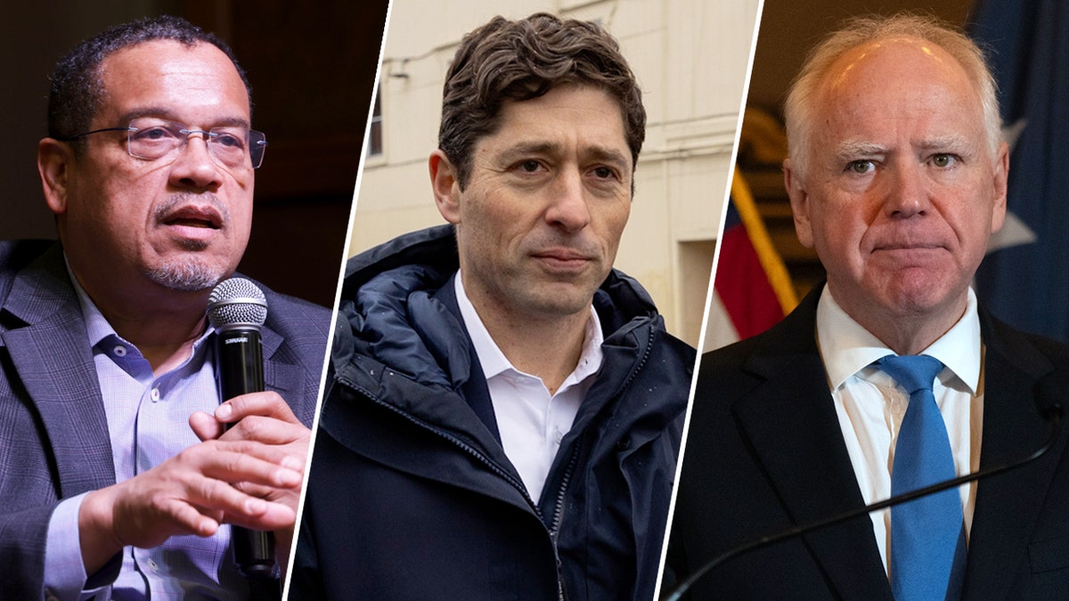 Keith Ellison, Jacob Frey and Tim Walz