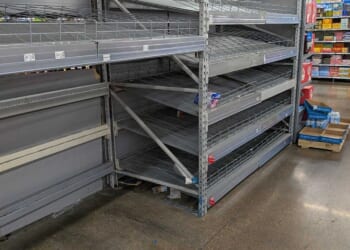 PHOTOS: Winter storm forecast turns Dallas grocery stores into a war zone