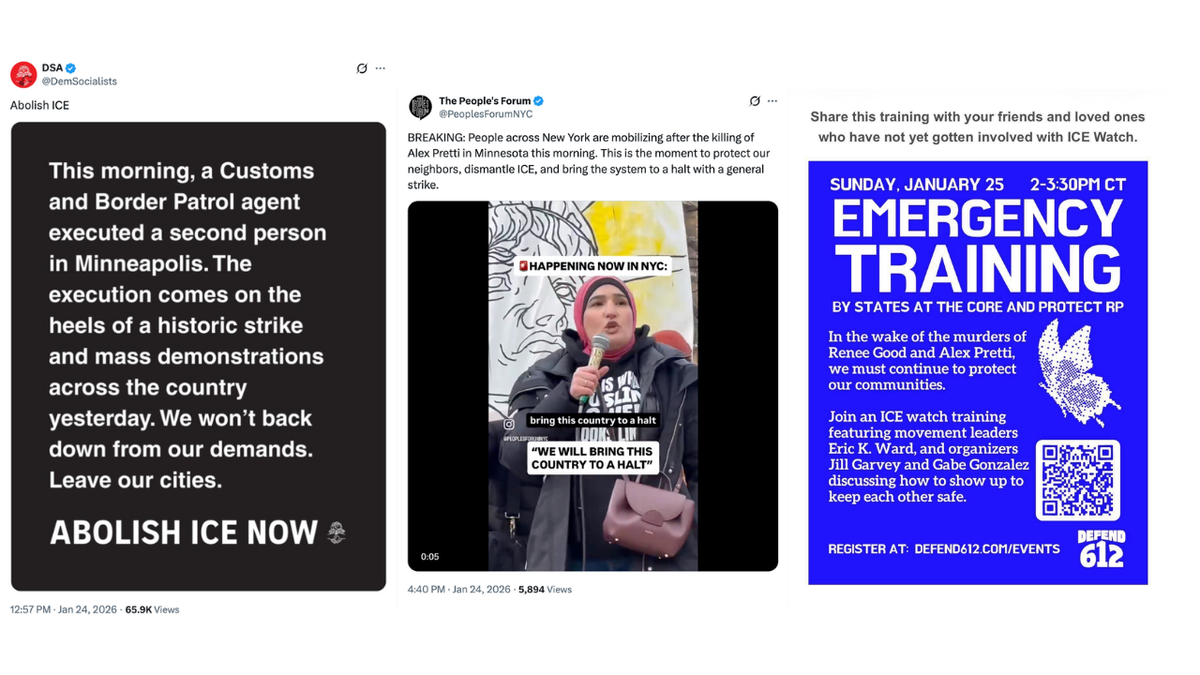 Democratic Socialists of America, People's Forum and other groups that identify as Marxist-Leninist activated foot soldiers to protest the U.S. Political operative Linda Sarsour yelled at a protest, "We will bring this country to a halt!"