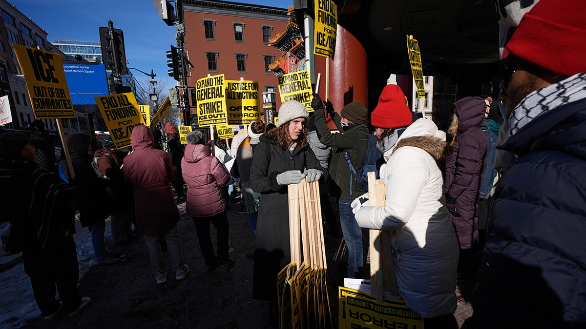 ICE Protest Chinatown D.C.