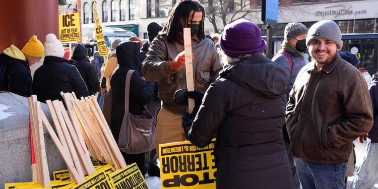 Far-left groups stage 'ICE OUT' protests against immigration enforcement nationwide