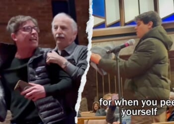 Rep. Tom Suozzi heckled at Long Island temple over ICE funding vote