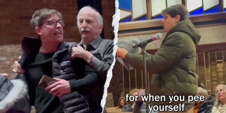 Rep. Tom Suozzi heckled at Long Island temple over ICE funding vote