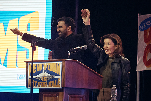 Zohran Mamdani and Kathy Hochul