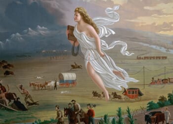 A classic painting depicting Manifest Destiny.