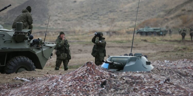 CSTO military exercises in Kazakhstan with Russian troops.