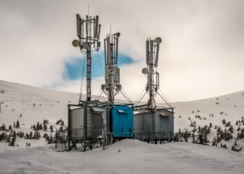 A 5G installation in a cold area.