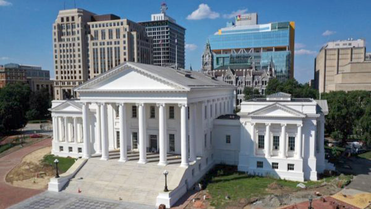 State Capitol of Virginia is seen.