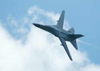 An F-111 Aardvark in flight.