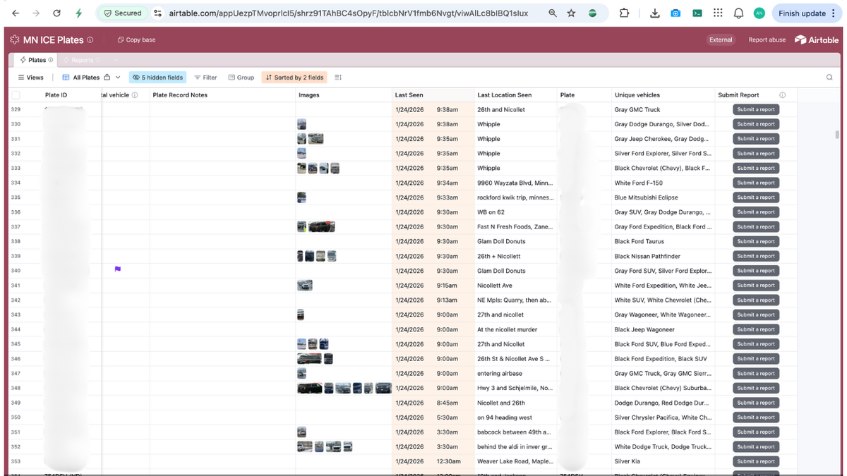 Minnesota agitator's database used to track ICE agents.