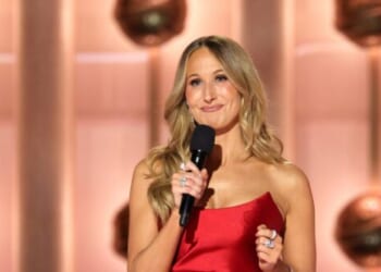 Golden Globes Host Nikki Glaser Roasts CBS and the DOJ in Opening Monologue