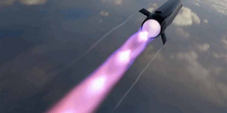 Concept art of a GE/Lockheed Martin ramjet engine-powered missile.