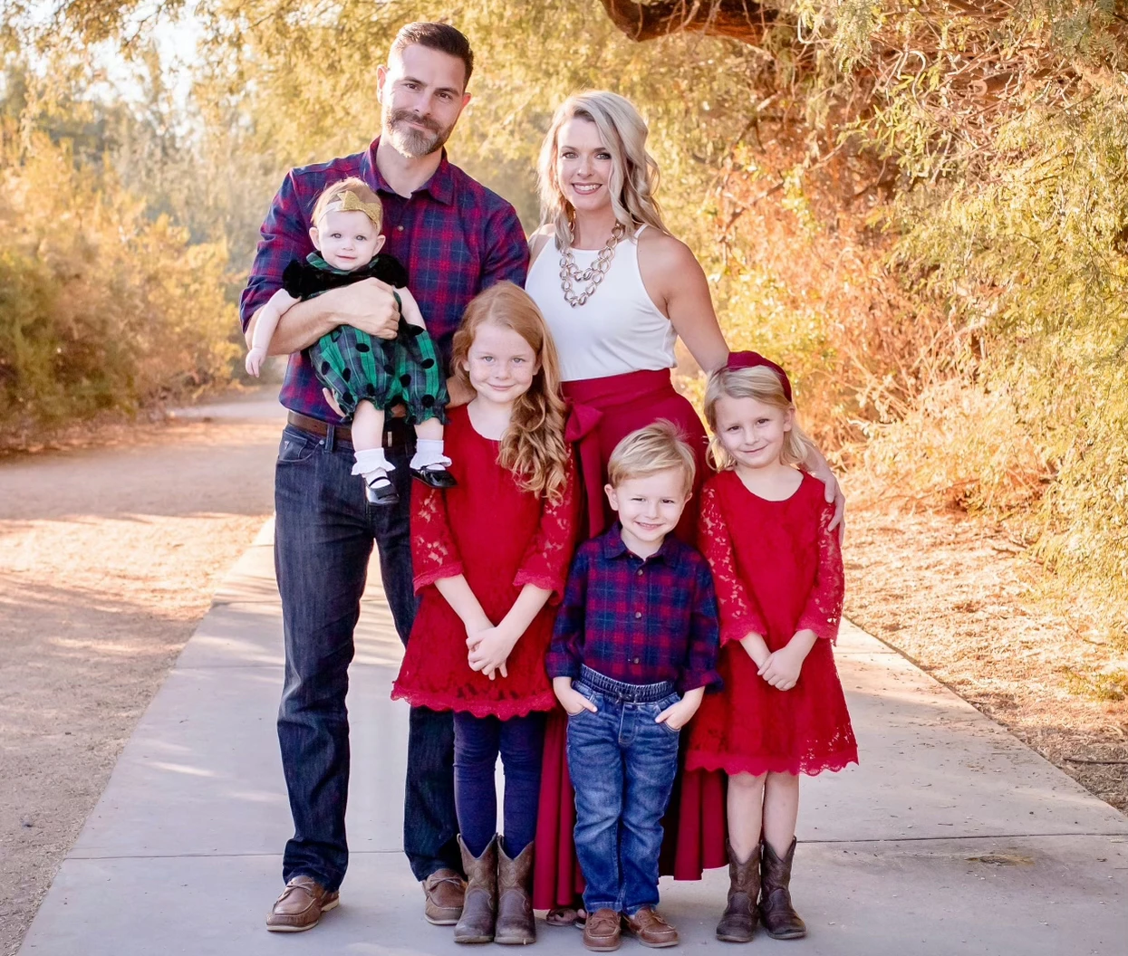 Eric and Geneva Matthews with their four children. / Narissa Lowicki