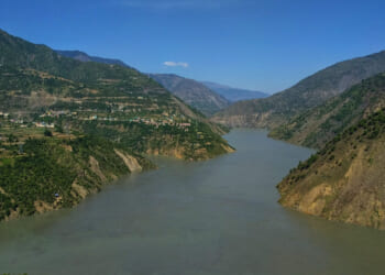 river Chenabh in Jammu and Kashmir India. water security