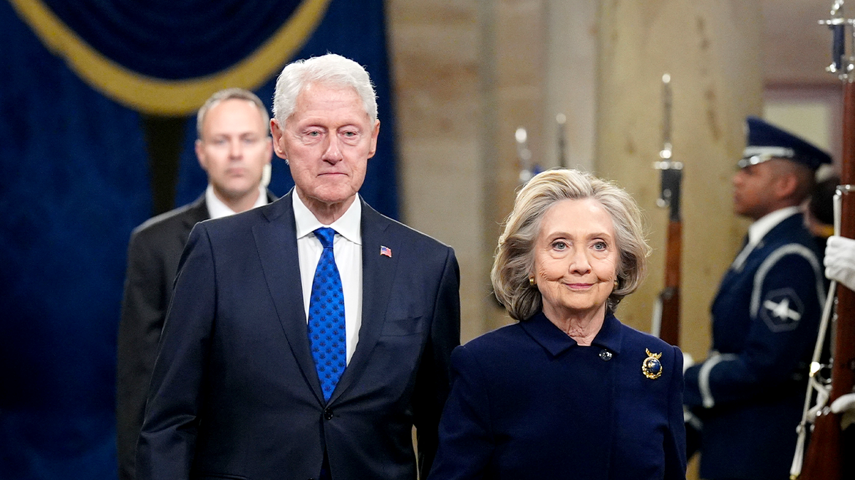 Bill and Hillary Clinton at President Trump's second inauguration.