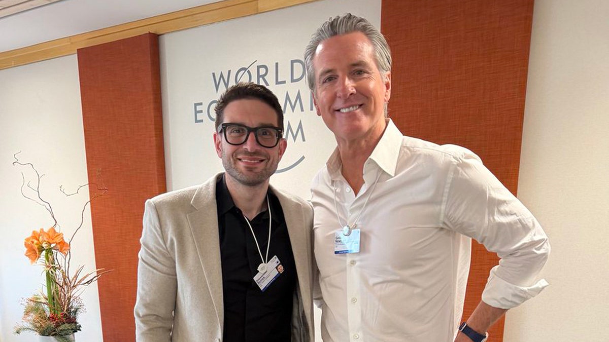 Alexander Soros and California Gov. Gavin Newsom