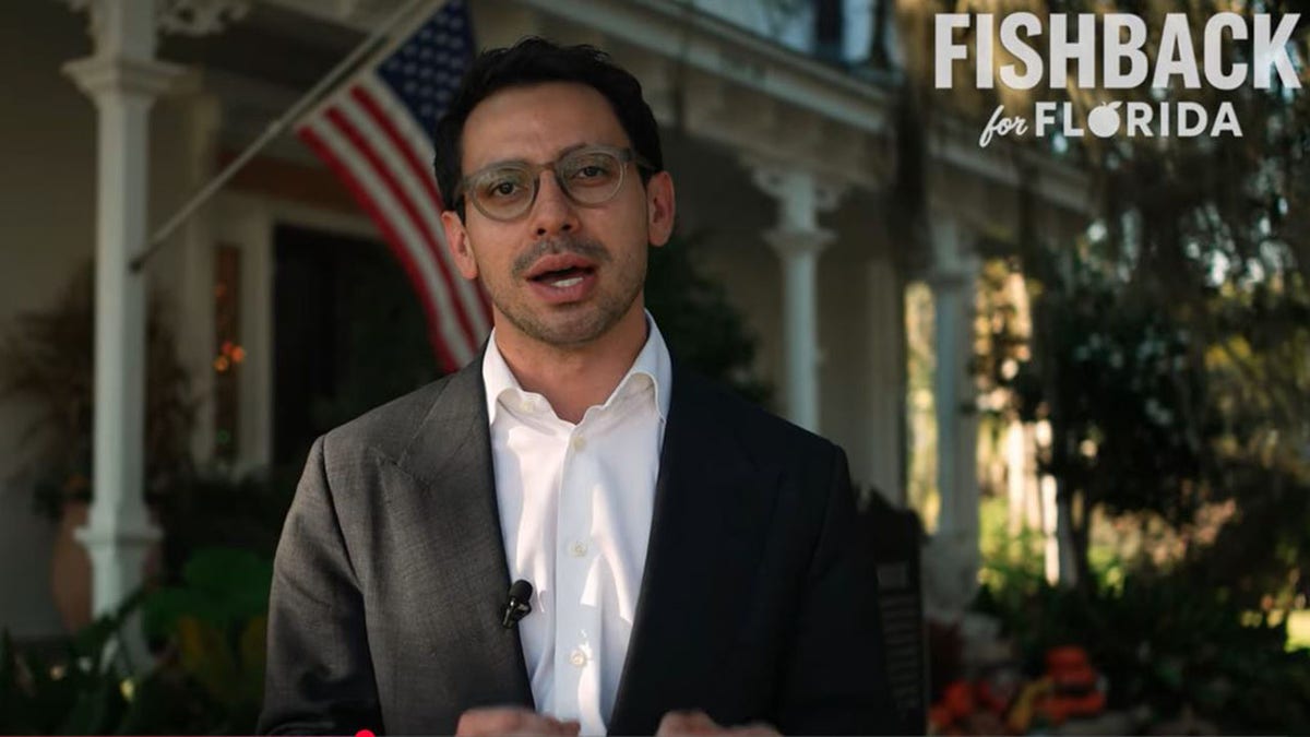 James Fishman announcing his run for governor