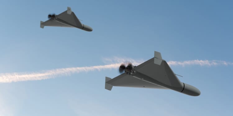 Two Russian Shahed drones overhead.