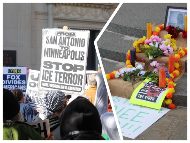 San Antonio Socialists Build Shrine to Woman Shot After Charging ICE Agent with Car (Randy Clark/Breitbart Texas)