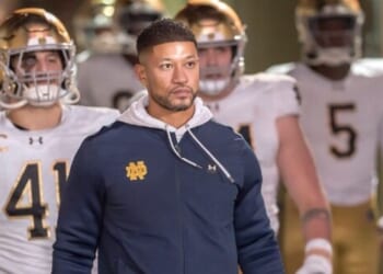 Security Video of Notre Dame Coach Marcus Freeman's Incident with Wrestling Coach Revealed