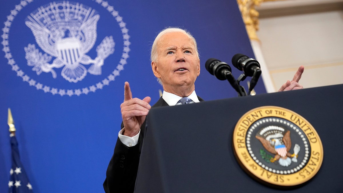Former President Joe Biden speaks about foreign policy