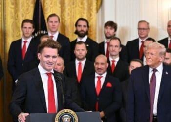 Some Fans Riled after Panthers Matthew Tkachuk Praises Trump during White House Visit
