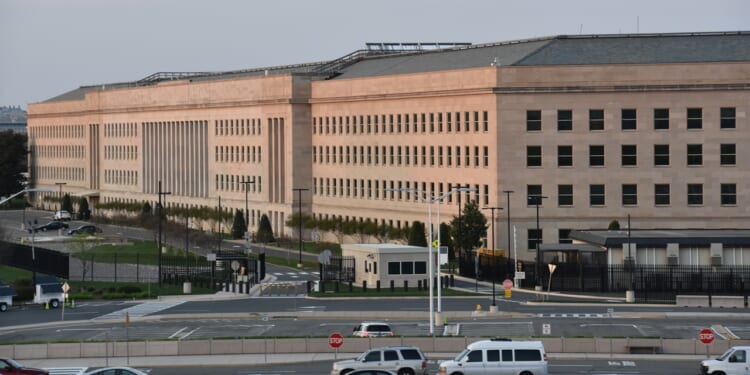 A side view of the Pentagon in Arlington, Virginia.