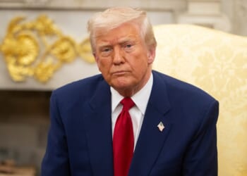 Trump in the Oval Office.