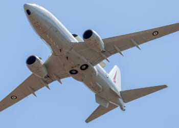 An E-7 Wedgetail in flight.